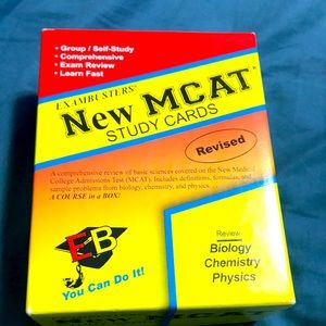 MCAT study cards